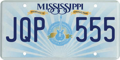 MS license plate JQP555