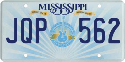 MS license plate JQP562