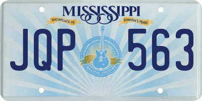 MS license plate JQP563