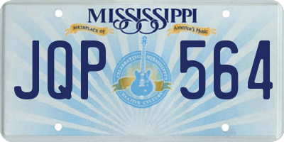 MS license plate JQP564