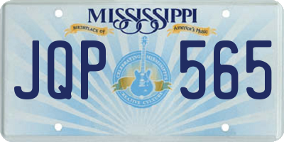 MS license plate JQP565