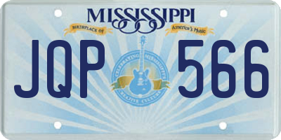 MS license plate JQP566