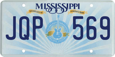 MS license plate JQP569