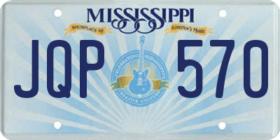 MS license plate JQP570
