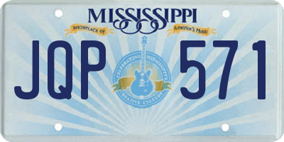 MS license plate JQP571