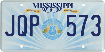 MS license plate JQP573