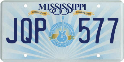 MS license plate JQP577