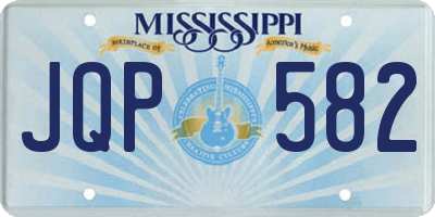 MS license plate JQP582