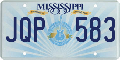MS license plate JQP583