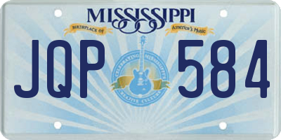 MS license plate JQP584