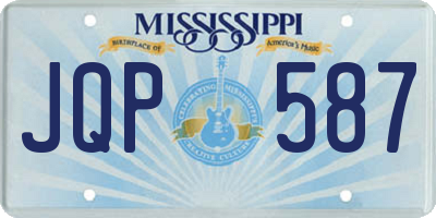 MS license plate JQP587