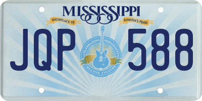 MS license plate JQP588