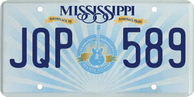 MS license plate JQP589