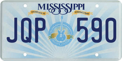 MS license plate JQP590