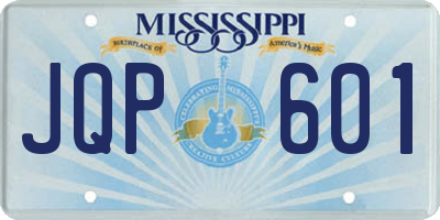 MS license plate JQP601