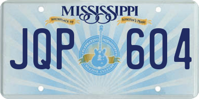 MS license plate JQP604