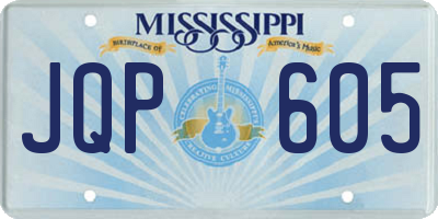 MS license plate JQP605