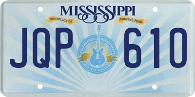MS license plate JQP610