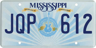 MS license plate JQP612