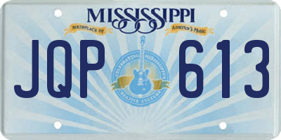 MS license plate JQP613