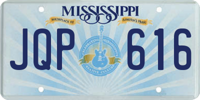 MS license plate JQP616