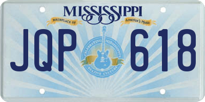 MS license plate JQP618