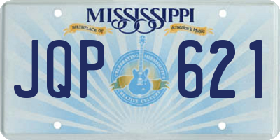 MS license plate JQP621