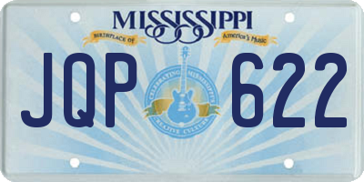 MS license plate JQP622