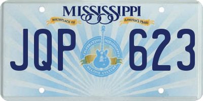MS license plate JQP623