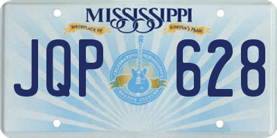 MS license plate JQP628