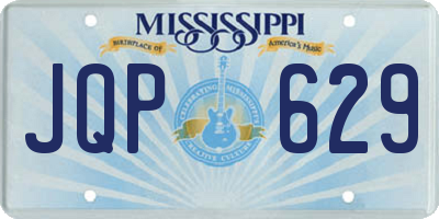 MS license plate JQP629