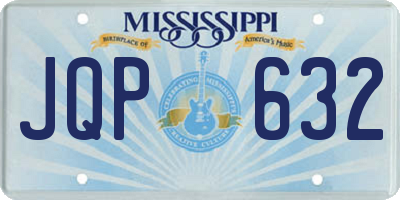 MS license plate JQP632