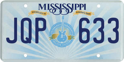 MS license plate JQP633