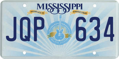 MS license plate JQP634