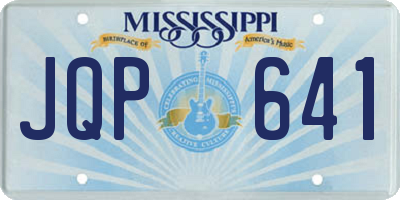 MS license plate JQP641