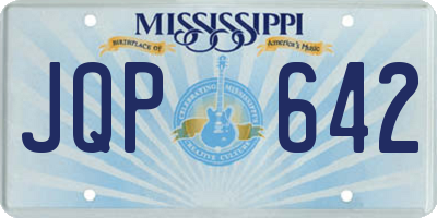 MS license plate JQP642