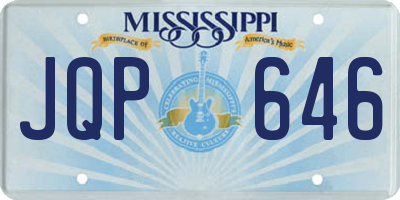 MS license plate JQP646