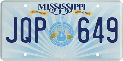 MS license plate JQP649
