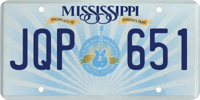 MS license plate JQP651