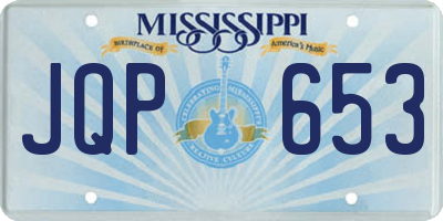 MS license plate JQP653