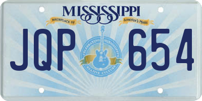 MS license plate JQP654