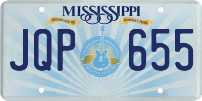 MS license plate JQP655