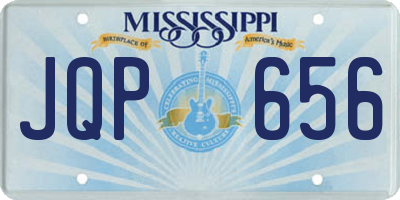 MS license plate JQP656