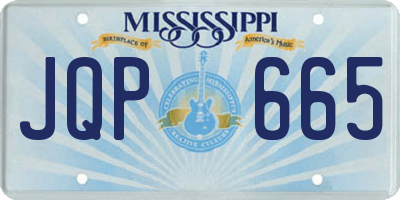 MS license plate JQP665