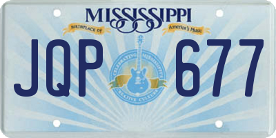 MS license plate JQP677
