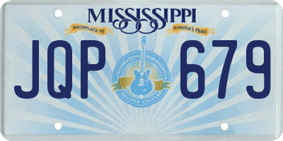 MS license plate JQP679