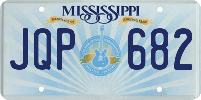 MS license plate JQP682
