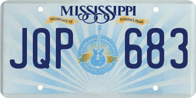 MS license plate JQP683