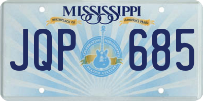 MS license plate JQP685