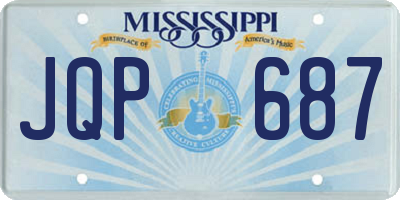 MS license plate JQP687